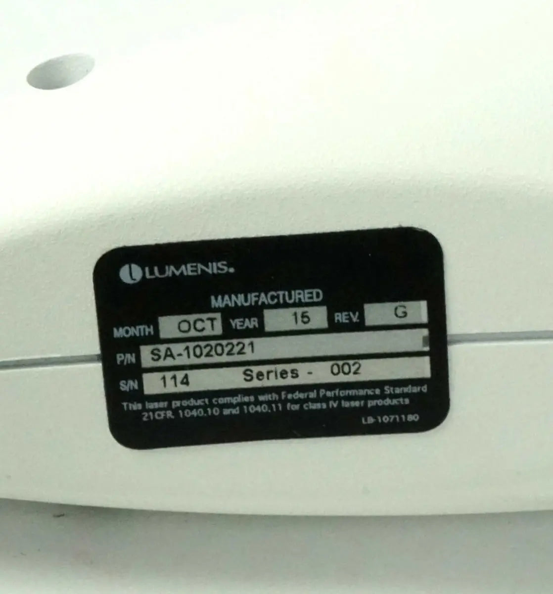 2015 Lumenis M22 Laser Q-Switched QSD Nd:YAG 1064nm Tattoo Removal Handpiece Lumenis