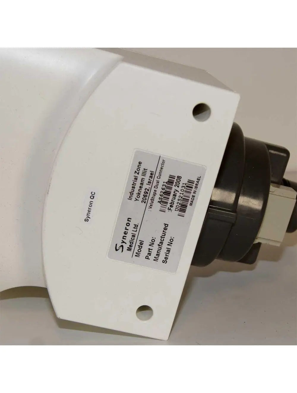 2008 Syneron Velashape Dual Connector AS62631 Adapter Splitter for 2 Handpieces Candela