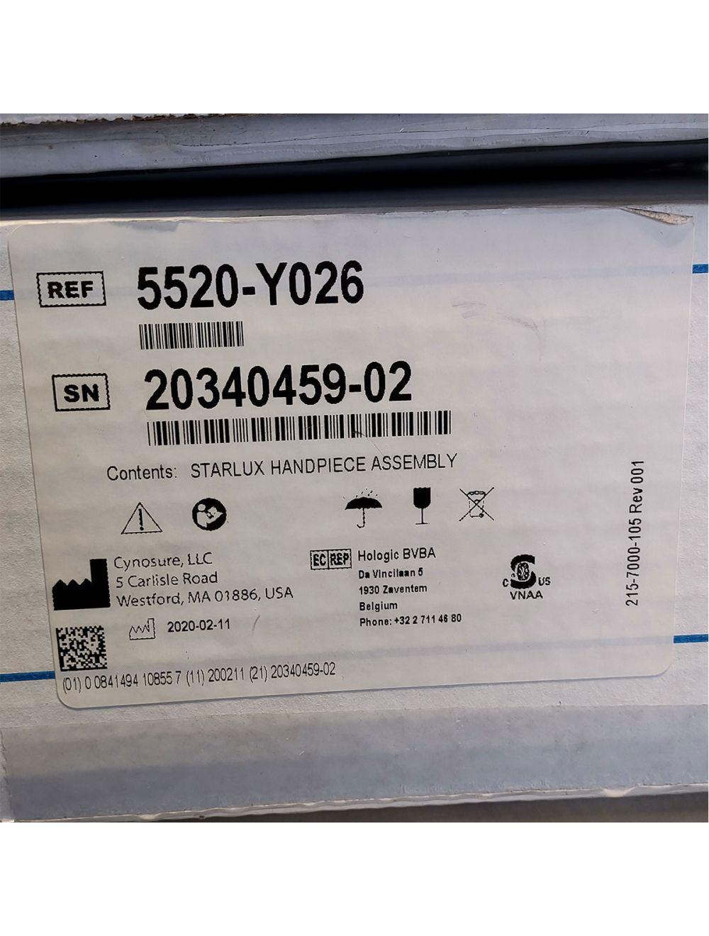 Palomar StarLux LuxY 500 Handpiece Cynosure Factory Refurbished (0 Shots) 20340459-02 Palomar