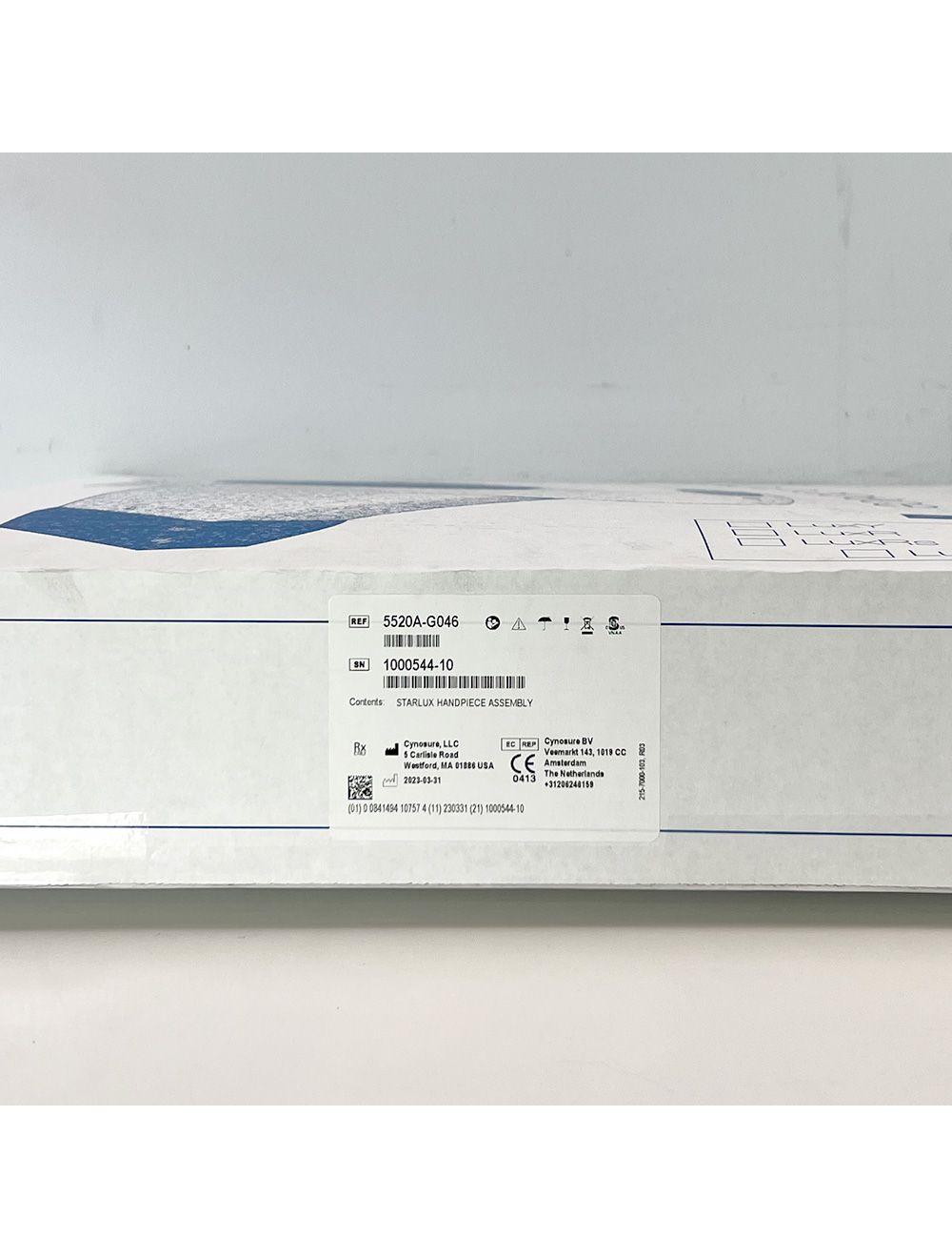 Palomar StarLux 500 MaxG Handpiece Cynosure Factory NEW 1000544-10 (0 Shots) Palomar