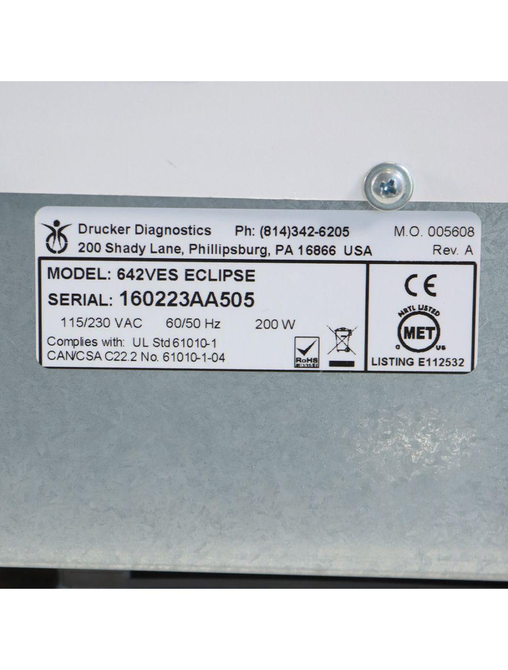 Eclipse Aesthetics PRP Therapy 6 Place Centrifuge 642VES 3900 RPM Sol International Medical