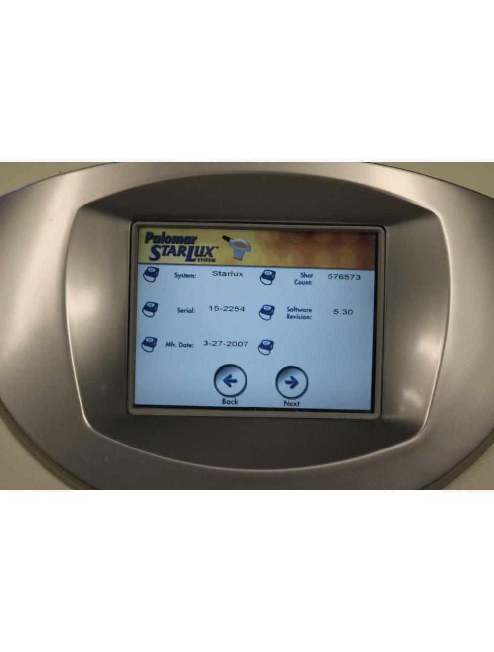 2007 Palomar Starlux 300 IPL Hair Removal Pigment Lux G Y R 3 Handpiece Star Lux Palomar