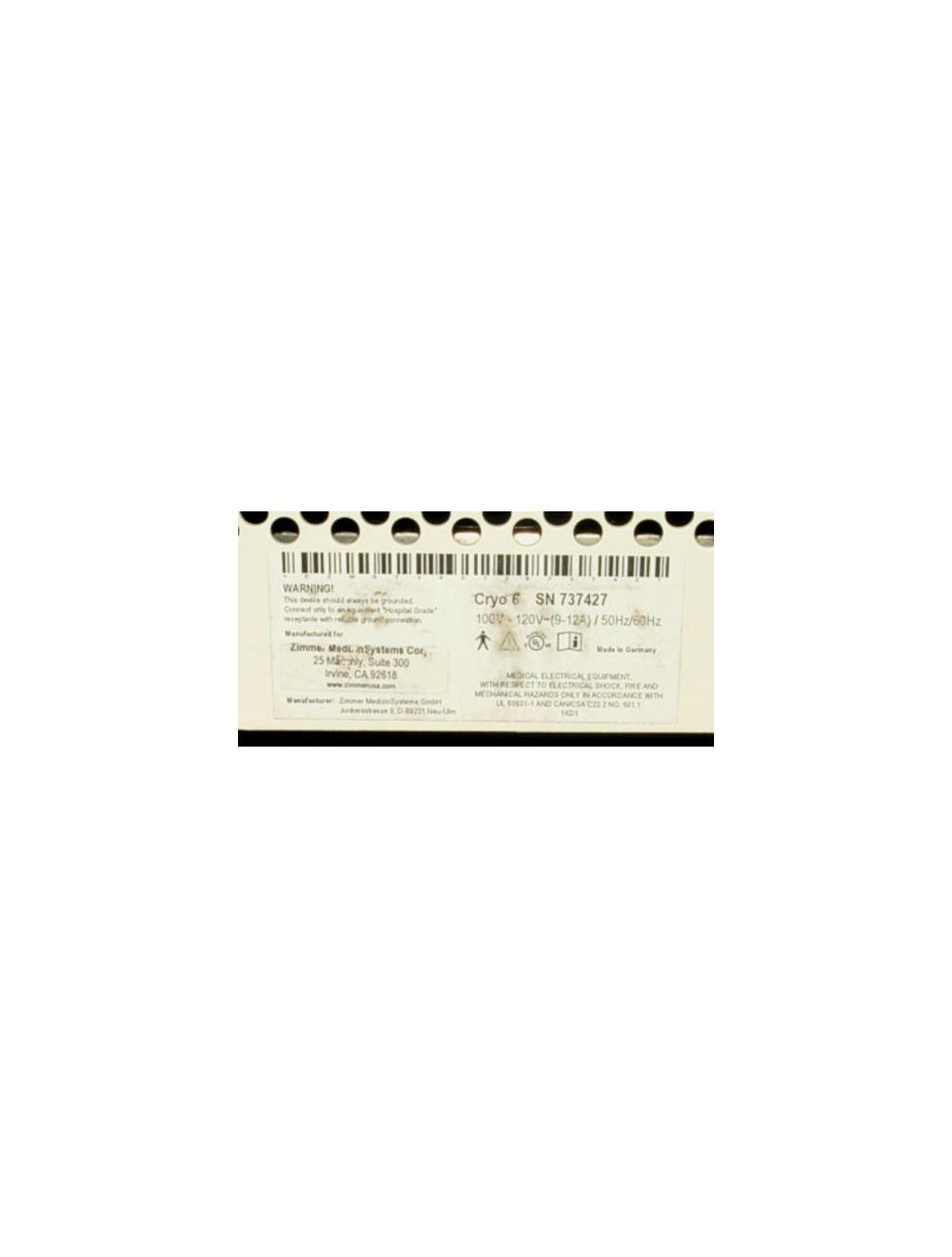 737427 - 11-08-2016 - Sold Epidermal Skin Cooling System Zimmer Cryo 6 Chiller with Articulating Arm Cryo6 Sol International Medical