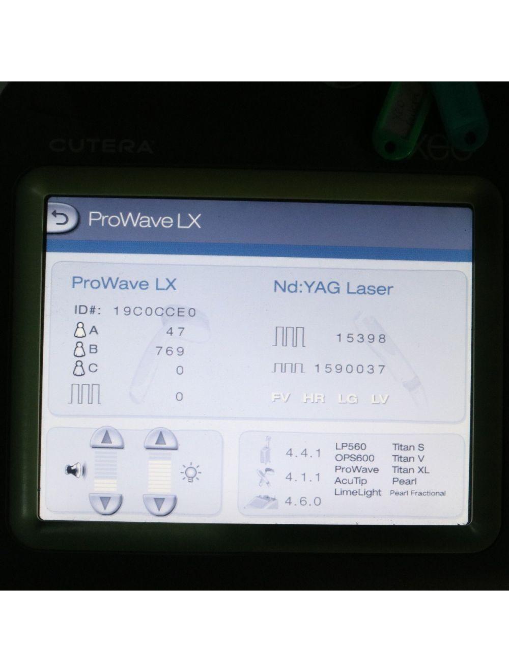 2017 Cutera Xeo NdYAG 1064 Laser 2 LOW SHOTS IPL Handpieces LimeLight ProWave LX Cutera