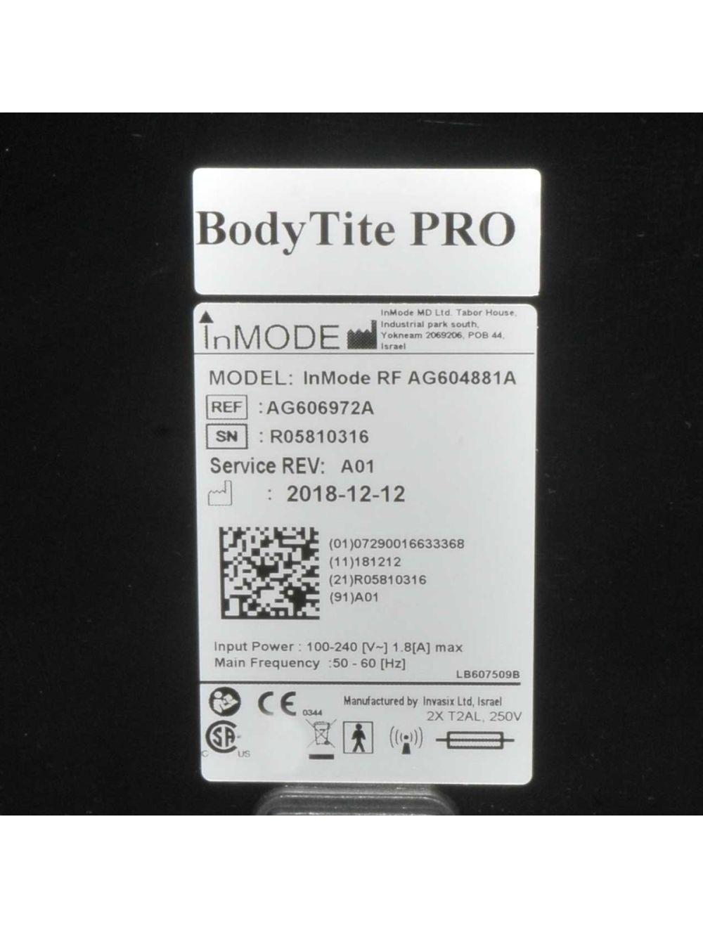 InMode RF BodyTite PRO Contouring Body Face Tight FaceTite Morpheus Contour 2018 InMode