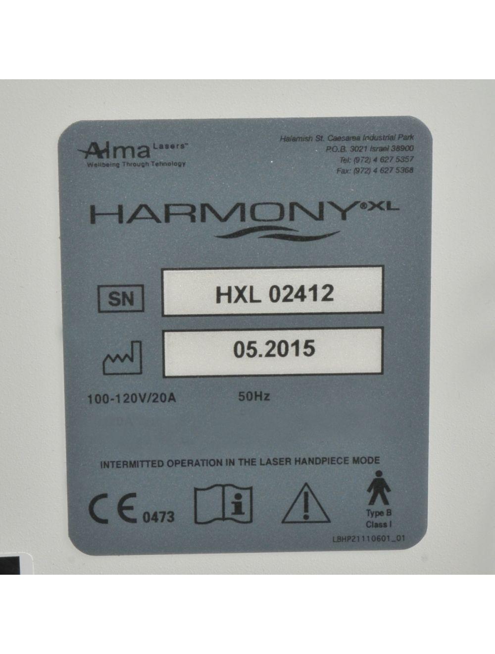 2015 Alma Harmony XL IPL Cosmetic Laser Dye VL Pigmented Vascular Lesions Moles Alma