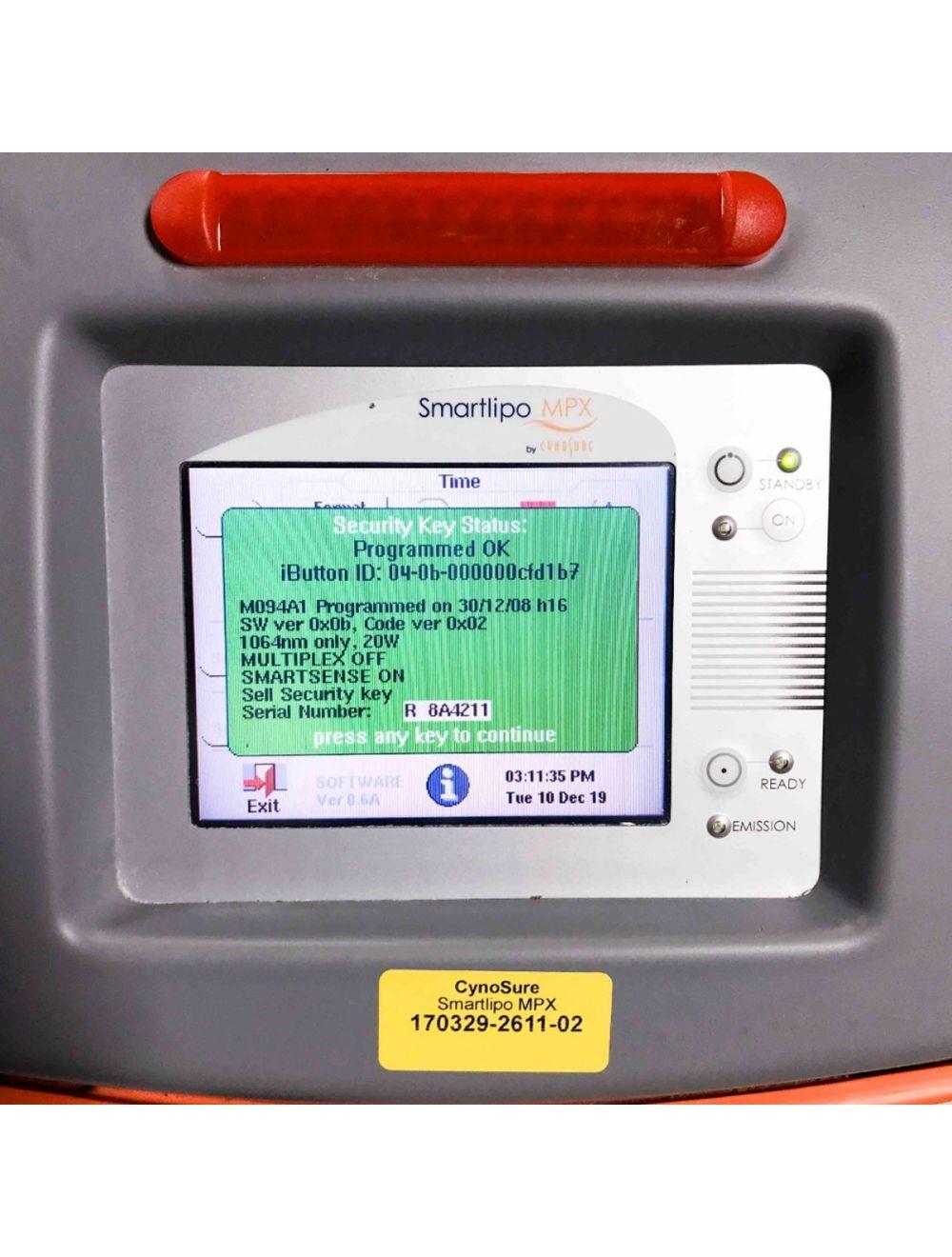 2008 Cynosure SmartLipo MPX 24 Watt Nd:Yag Laser System 1064nm ONLY NON-RFID Cynosure
