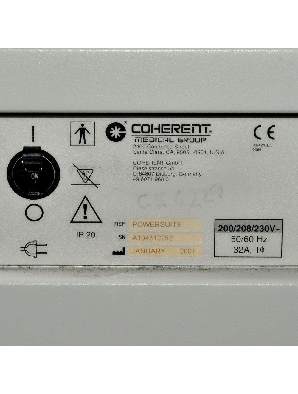 2001 Lumenis Coherent VersaPulse Powersuite 60 Watt Surgical Laser System Lumenis