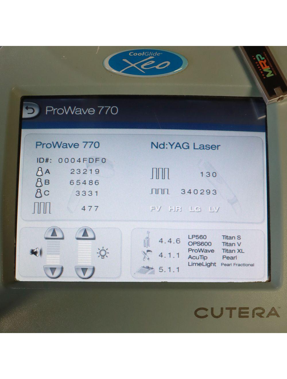 Cutera Coolglide Xeo Laser Nd Yag 1064nm Skin Rejuvenation System US110XEO Cutera