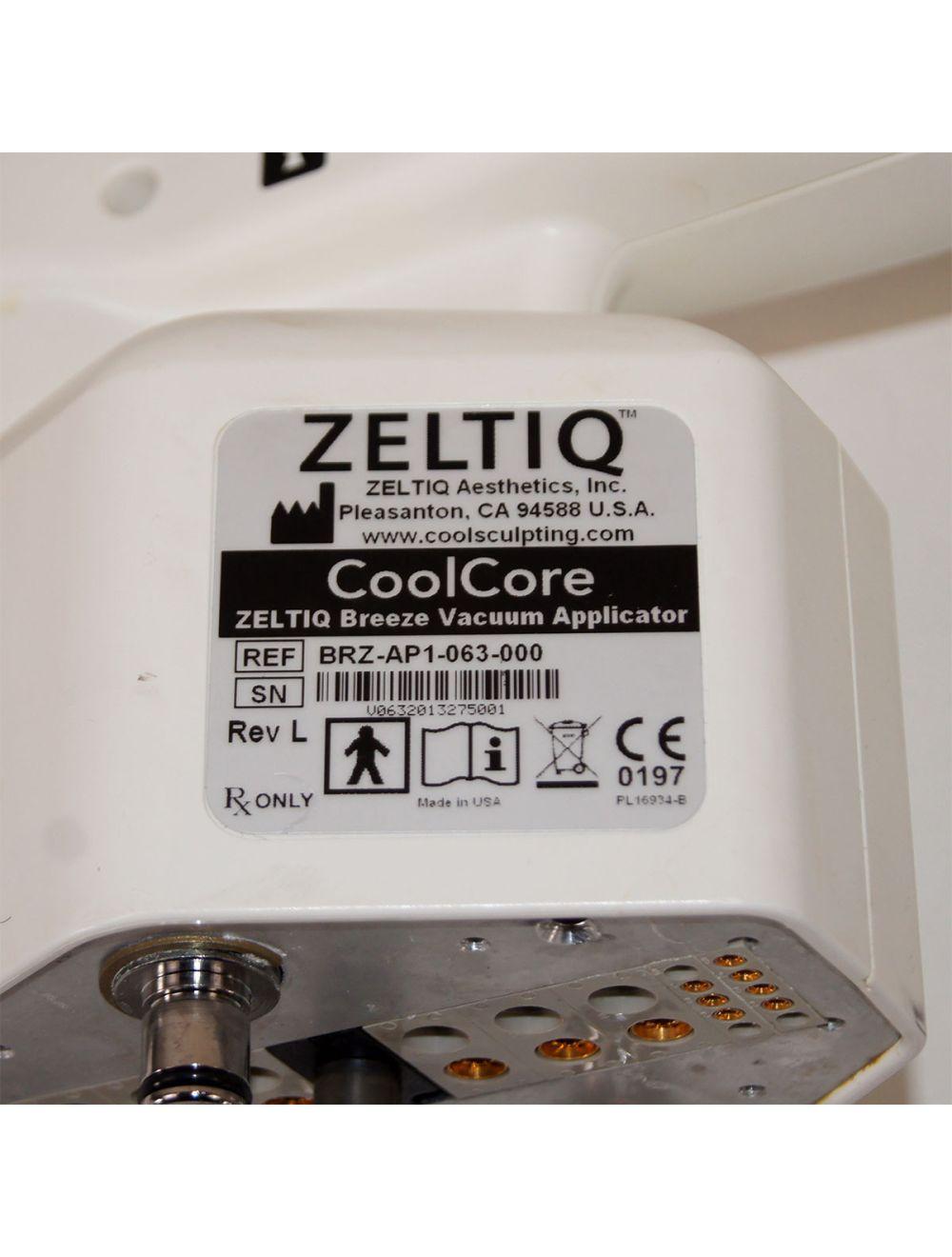 2013 Zeltiq CoolSculpting CoolCore Breeze Vac Applicator BRZ-AP1-063-000 (EM) Zeltiq