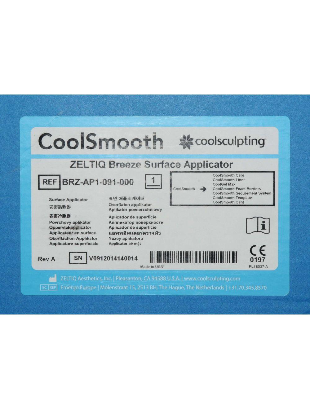 Zeltiq BREEZE Surface Applicator CoolSmooth Zeltiq BRZ-AP1-091-000 Cool Smooth image 22