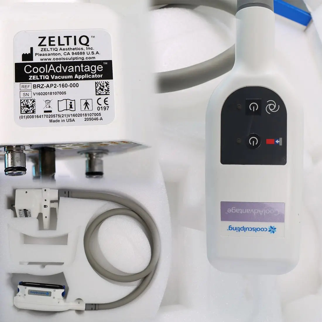 2018 Zeltiq CoolSculpting Body Contouring Fat Reduction System 3 Applicators Zeltiq